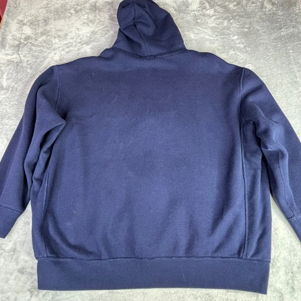 Polo Ralph Lauren Full Zip Hoodie Men 3XB Navy Blue Big & Tall Pony Logo Fleece